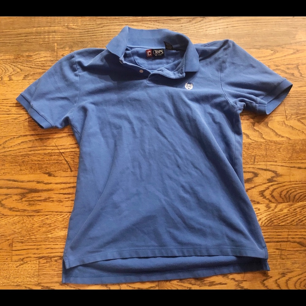 Chaps polo shirt blue size medium